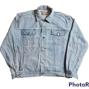 Vintage‎ 80s Guess GM American Cut Classic Style USA light wash Jean Jacket
